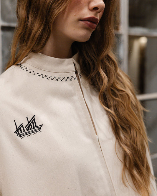 Klotho Tsalapeteinos Jacket Ivory