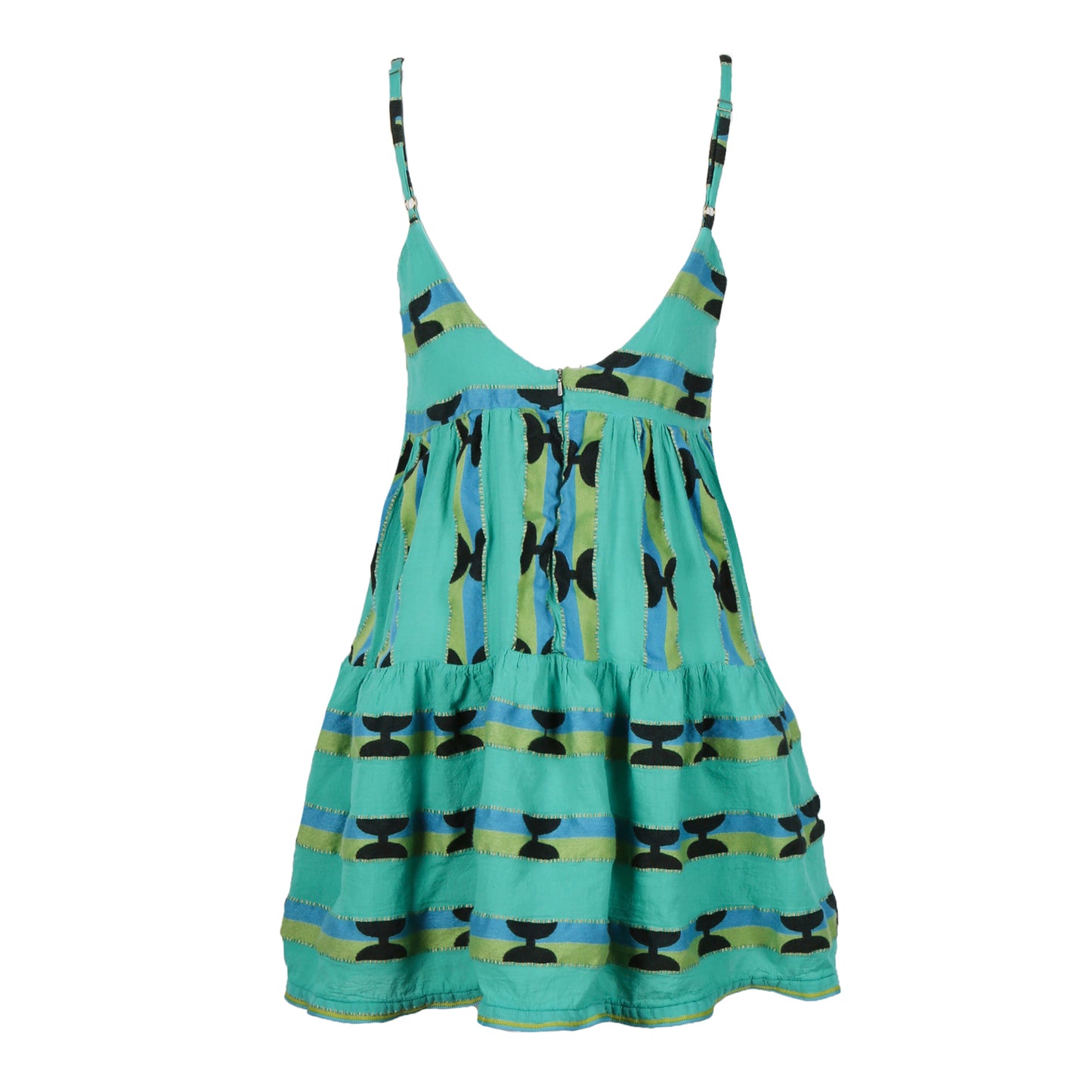 Antheris Aqua Blue Woven Short Dress (bazaar / list price €208,00/ non returnable item)