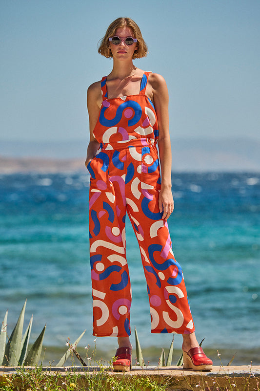 AnnieP Onesie Jumpsuit Orange