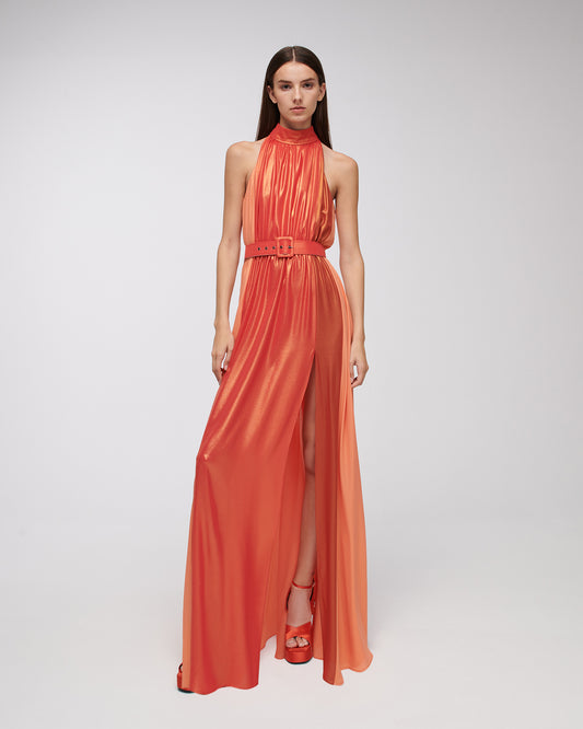 Stelios Koudounaris Multicolor Halterneck Dress